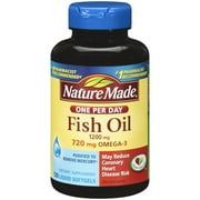 Nature Made One Per Day Fish Oil Liquid Softgels, 120ct