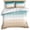 Beige, variant on 3 Piece Navy Blue Beige Ombre Cream Duvet Cover Set Queen Size,Microfiber Comforter/Quilt Cover with Corner Ties and 2 Pillowcases,Modern Abstract Art Aesthetics Soft Bedding with Zipper Closure