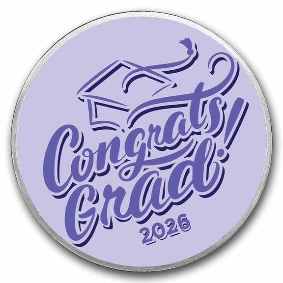 1 oz Silver Colorized Round - APMEX (Congrats Grad 2026)
