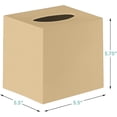 thumbnail image 5 of DWËLLZA HOME Square Beige Plastic Tissue Box Cover Set of 2, 5 of 7