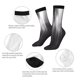 thumbnail image 4 of Balery Monochrome Abstract Lines Calcetas Largas con Estampado para Hombre y Mujer – Suaves y Transpirables, Talla Única (US 5-11), 4 of 6