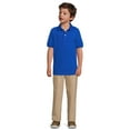 thumbnail image 2 of Wonder Nation Boys Short Sleeve Cotton Blend Polo Shirt, Sizes 4-18 & Husky, 2 of 5