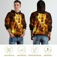 thumbnail image 5 of LAOLIUSN Cat Graphic Hoodie Autumn Winter Long Sleeve Pullover Cute Realistic animal-themed sweatshirts，Size S–4XL, 5 of 7