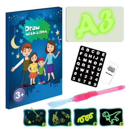 Jinnoda A3 A4 A5 LED Luminous Drawing Board Graffiti Doodle Drawing