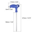 thumbnail image 2 of Uxcell 8mm Ball End Hex T-Handle Wrench Spanner, Metric CR-V Steel, 2 of 5
