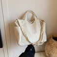 thumbnail image 4 of Bolso de hombro de pana de color sólido retro, nuevo estilo 2025, moda de temperamento, versátil, estilo extranjero, bolso de mensajero debajo del brazo, bolso de mano, 4 of 5