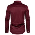 thumbnail image 3 of Mens Slim Fit Casual Button Long Sleeves Office Dress Shirts Comfortable Top, 3 of 8