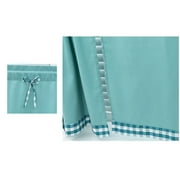 HDWUEN Rustic Curtains Floral Tier Curtains Farmhouse Cafe Small Window Curtains Half Window Curtains for Living Room Bathroom