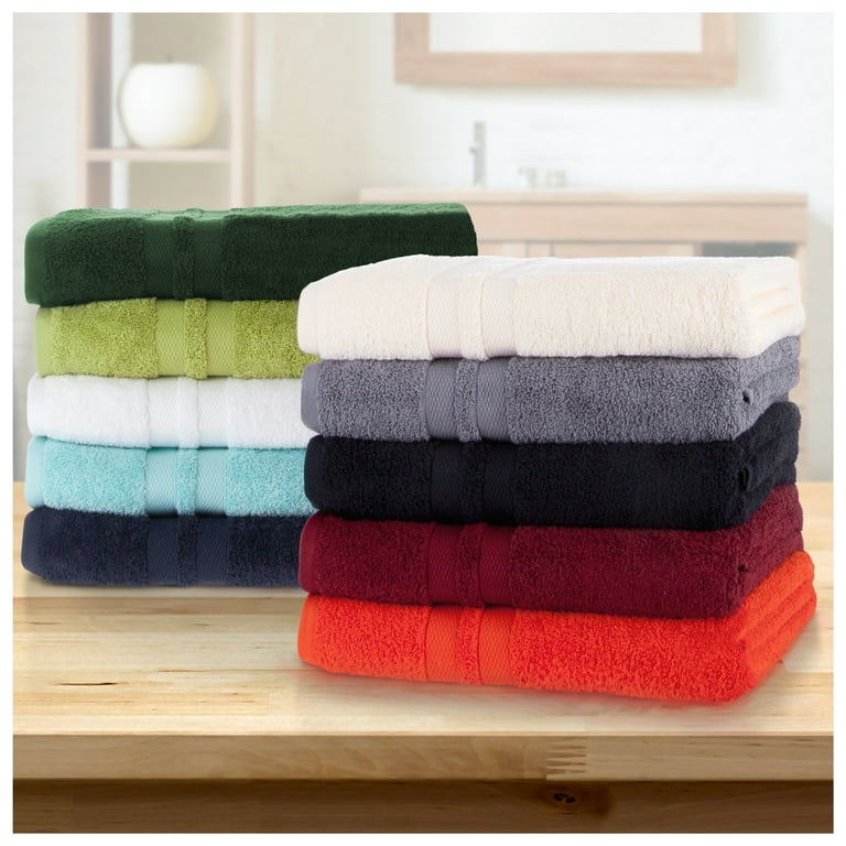 Superior Ultra Soft Cotton Solid 3 Piece Towel Sets Denim Blue