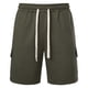 thumbnail image 5 of Pantalones Casuales de Moda de Ocio de Color Sólido Múltiples Bolsillos Dibujan Cuerda Cinco Cuartos, Mezcla de Algodón de Poliéster, 5 of 8