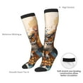 thumbnail image 6 of Fotbe Colorful Owl Tattoo Art print Women's Men's Novelty Crew Socks Cotton Socks Knee High Socks for Walking,Running,Nurses,Pregnancy, 6 of 8
