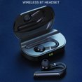 thumbnail image 3 of Twowood auricular Auriculares a prueba de auriculares a prueba de agua, compatible con Bluetooth X6 auriculares con base de audífonos con base de carga, 3 of 7