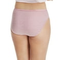 thumbnail image 2 of Hanes Cool Comfort Women's Cotton Hi-Cut Underwear, 6-Pack Assorted 10, 2 of 9