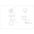 thumbnail image 2 of 1-1/8" Watervale Round Knob - Brushed Pewter, 2 of 2