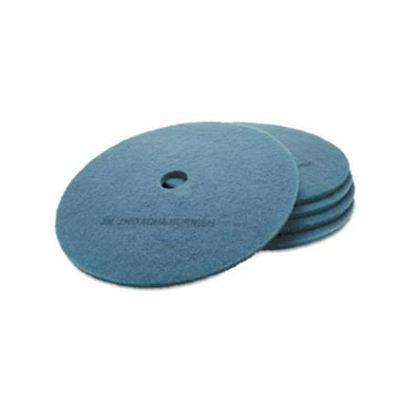 17 Inch Aqua Burnish Floor Pads - Ultra High-Speed Floor Burnishing Pads 3100, 27-Inch, Aqua MMM20264
