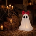 thumbnail image 7 of AuroraX Halloween Ghost Decor Outdoor Halloween Decoration Desktop Courtyard Tabletop Haunted Halloween Decoration for Yard Garden Red, 7 of 7