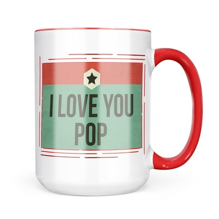 

Neonblond I Love You Pop Father s Day Retro Star Mug gift for Coffee Tea lovers