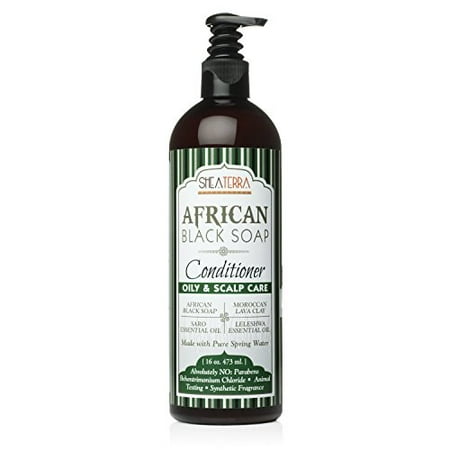 Shea Terra African Black Soap Natural Conditioner for Oily Hair and Scalp