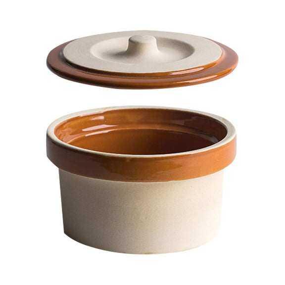 Ceramic Bowl with Lid Steamed Rice Bowls Serving Soup Chafing Dishes Lids Udon Fitness