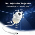 thumbnail image 4 of 5D Holographic Night Light Projector, Ocean Projector for Bedroom, USB Ocean Projector Ceiling Projector Night Light Projector with 6 Replaceable Films, One Size Ambient Decor Lamp, 4 of 9