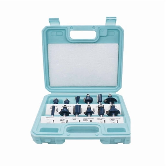 12/15-Piece Router Bits Set 1/4-Inch Shank Carbide Router Bits for Woodworking Solid Woods Hard Woods Chipboard