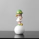 thumbnail image 3 of Escultura de resina adorable, pieza decorativa moderna con forma de personaje de dibujos animados A_Girl_Green, 3 of 9