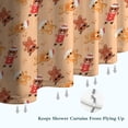 thumbnail image 6 of Orange Christmas Gingerbread Man Pattern Shower Curtain 36"x72" ,Bathroom Decorative Shower Curtains Set with 12 Hooks,Modern Waterproof Washable Shower Curtain, 6 of 6