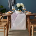 thumbnail image 2 of Pink Coastal Wave Table Runner - 72 Inch Long, Kitchen Dining Table Runner Dresser Scarves, Summer Modern Ocean Beach Farmhouse Decor for Coffee Tables Wedding Party Banquet, 2 of 8