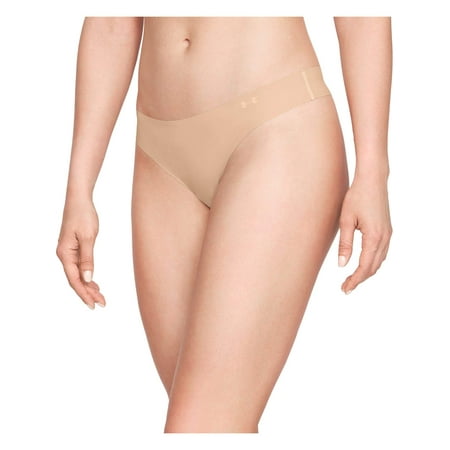 Under Armour Women s Pure Stretch Thong Underwear  3-Pack  Nude   XL.