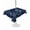 Dark Blue, variant on Outdoor Tablecloth with Umbrella Hole for Patio/Picnic/Party/Camping, Black White Cartoon Space Waterproof Table Cloth Rectangle Table Cover Washable, Star Spacecraft Rocket Meteorite (52"x 70")