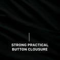 thumbnail image 4 of IR Imperial Rooms 3 PC Duvet Cover Set Queen Size Plain Button Closer Soft Brushed Microfiber Black Color 90 x 90 Inches., 4 of 8