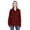 Red Fleck/ Black, variant on J. America - Women's Cosmic Fleece Quarter-Zip Pullover - 8617
