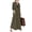 Army Green, variant on sicmoss Women's Yellow Long Sleeve Button Up Maxi Shirt Dress Loose Fit with Pockets