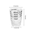 thumbnail image 3 of Thickened Graduated Glass Oz Ounce Cup Measuring Cup Shot Glasses, 3 of 4