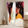 thumbnail image 3 of Erosebridal Black Blackout Curtains Black Women Curtains & Drapes, Rainbow Hearts Curtains American African Black Out Curtains, Have a Good Night Window Drapes Woman Home Decorative, 3 of 6