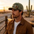 thumbnail image 3 of SHJHENG Parks Adventure Collection Baseball Cap Vintage Wildlife Graphic Trucker Hat Outdoor Nature Scene Embroidered Hat With Bear, 3 of 5