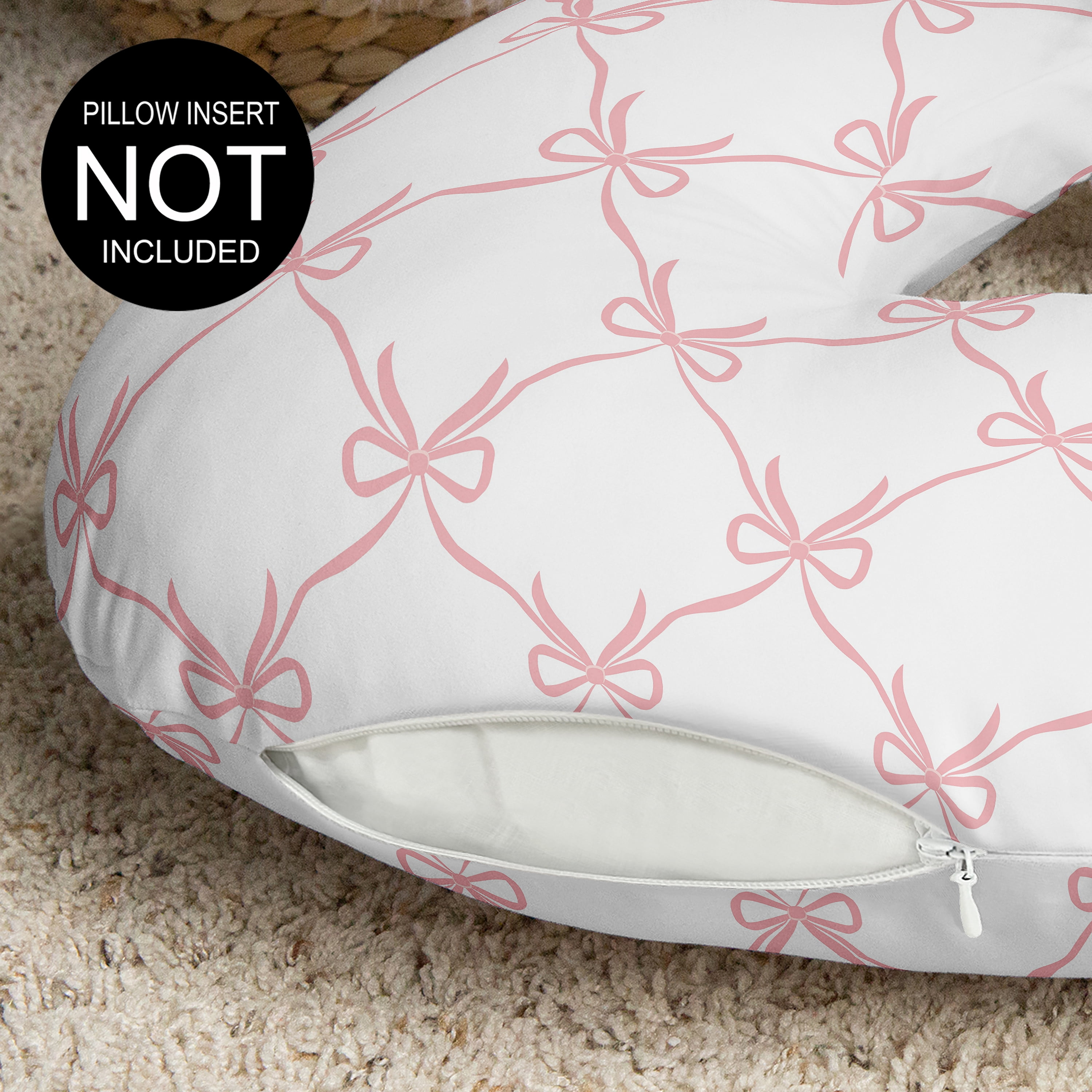 Sweet Jojo Designs Ballerina and Ballet Bows Girl Nursing Pillow Cover Case (Pillow Not Included)