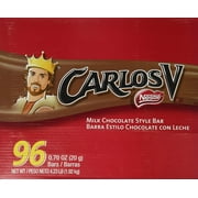 Carlos V Milk Chocolate Style Bar, 0.75 oz, 96 Ct