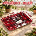 Red Packing Food Pinterest Red Plaid 3-Pack Plastic Serving Trays and Platters for Food and ...