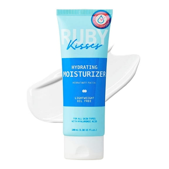 Ruby Kisses Hydrating Face Moisturizer, Lightweight & Oil Free, Suitable for Sensitive, All Skin Types, Fast Absorbing, Antioxidant Ingredients Locks in Moisture Up to 24hrs, Made in Korea