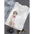 thumbnail image 3 of Beautiful Watercolor Dog, Doggy T-Shirt Women -Image by Shutterstock, Female Medium, 3 of 4