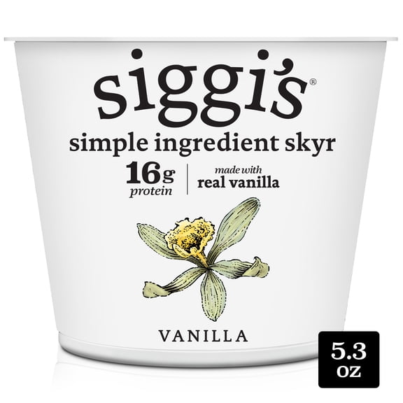 Siggi's Icelandic Skyr Nonfat Yogurt, Vanilla, 5.3 oz