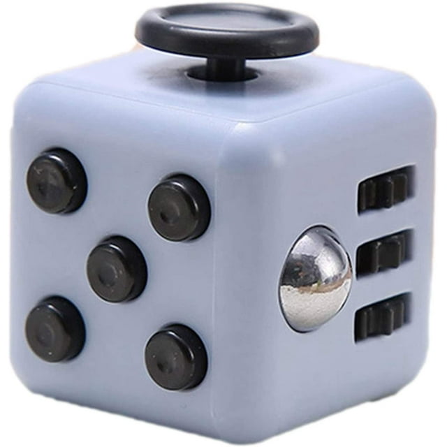 6 lados Fidget Toys Cube Fidget Cube alivia el estrés y la ansiedad Cubo para niños y adultos Descomprimir cubo, dados, juguete de descompresión para ADD, ADHD, autismo (10) Gris Negro oso de fresa Juguete