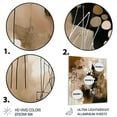 thumbnail image 3 of DESIGN ART Designart "Brown And Black Artistic Freedom II" Abstract Metal Wall Art 12 in. wide x 20 in. high, 3 of 5
