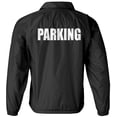thumbnail image 2 of Parking Attendant jacket, Black, Parking staff, valet, event parking, safety, 2 of 2