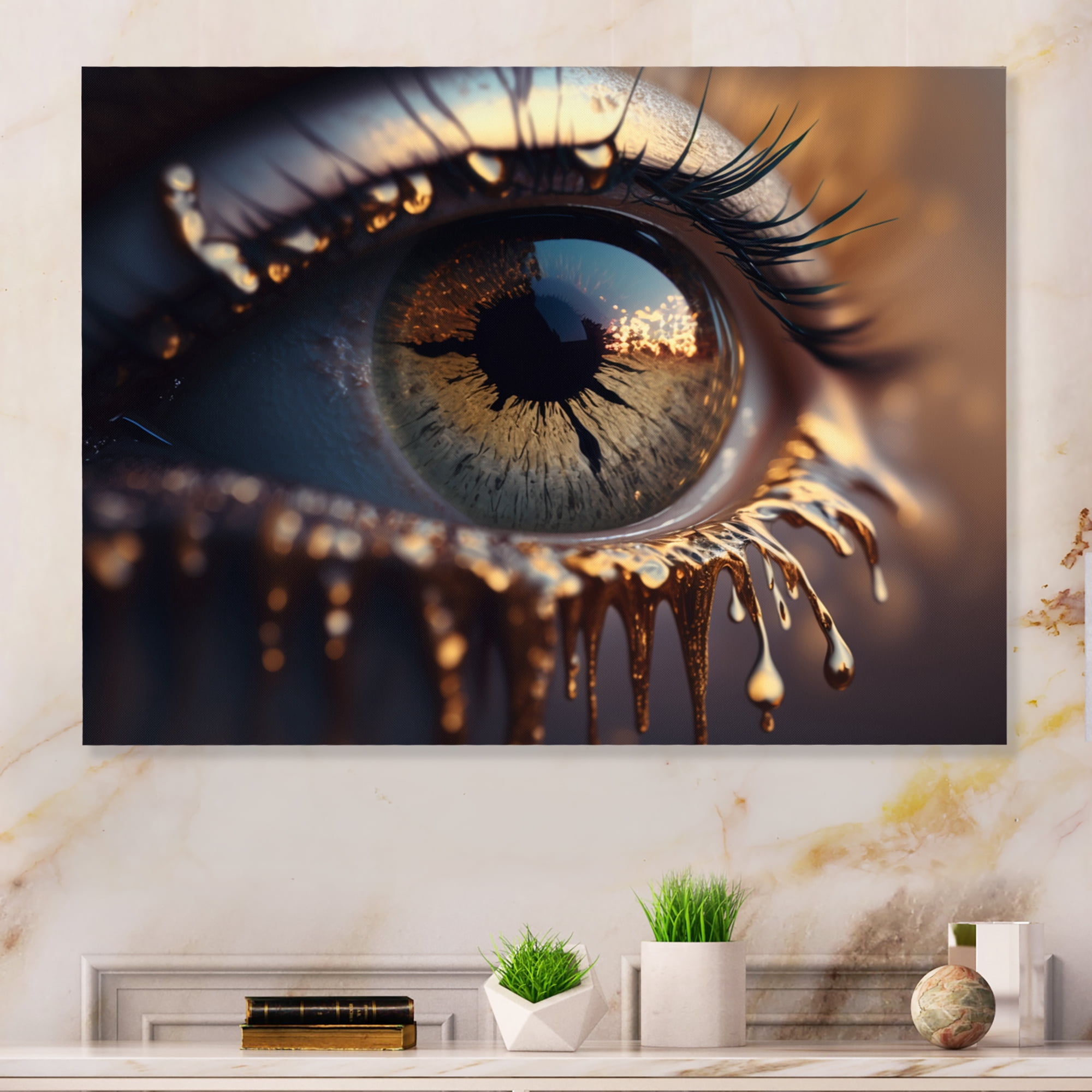 Designart Colorful Eye IV Canvas Wall Art