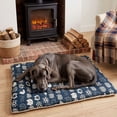 thumbnail image 4 of huayou Rectangular Pet Sleeping Mat, Vintage Printed Fabric with Soft Thick Padding, Durbale Washable Cushion Pad for Indoor Cats Small Dogs Daily Rest, XXL Size, 4 of 6