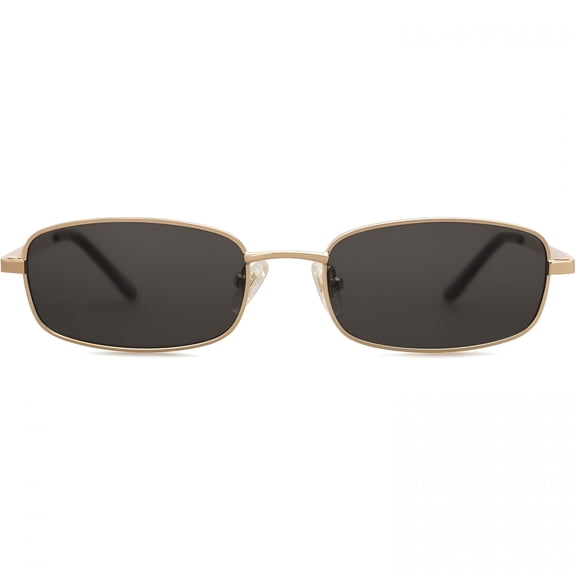 HBMYN Small Trendy Rectangle Sunglasses,Retro 80s 90s Y2k Narrow Thin Sunnies