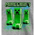 thumbnail image 4 of Minecraft Creeper Trip Boy's Athletic Heather Long Sleeve Shirt-Medium, 4 of 7