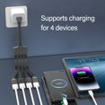 thumbnail image 5 of 4 in 1 USB2.0 Splitter Cable USB Power Splitter Cable USB2.0 Male to 4 USB Female Splitter Cable Charging Data Transfer, 5 of 6